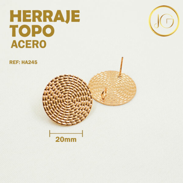 Imagen del producto: HERRAJE TOPO ACERO 20 MM