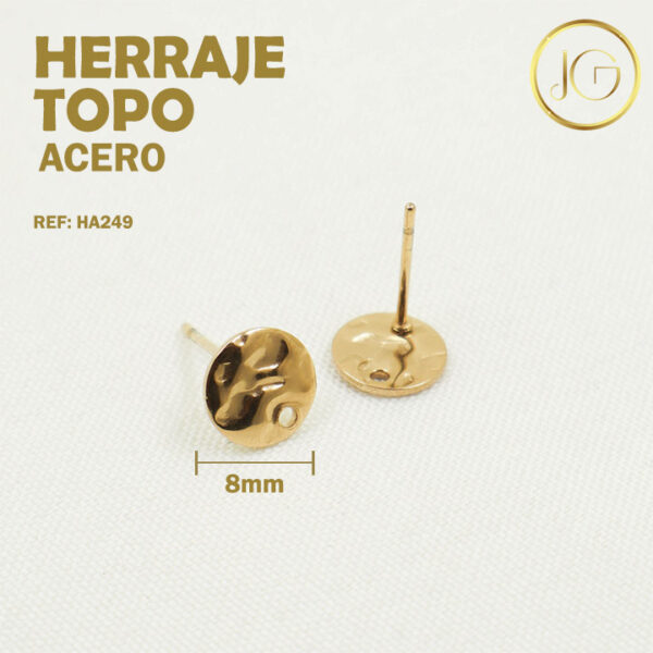 Imagen del producto: HERRAJE TOPO ACERO 8 MM